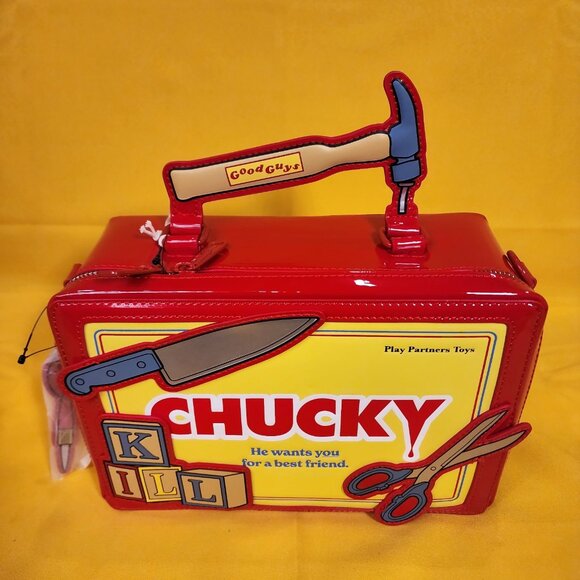Loungefly Chucky Good Guys Tool Chest Crossbody Bag Halloween Horror Movie NEW - Picture 2 of 14
